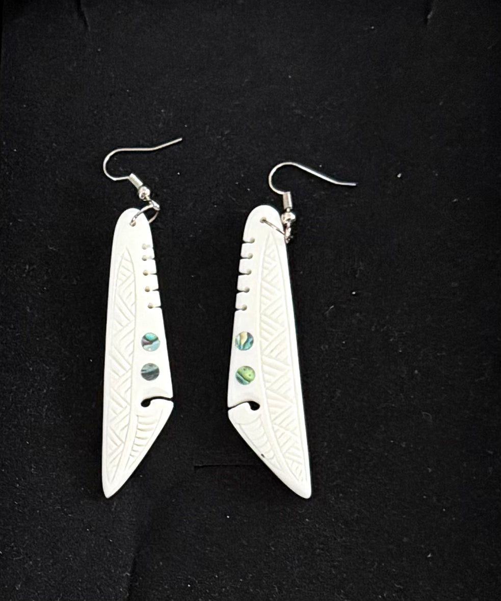 Drop Bone Earrings