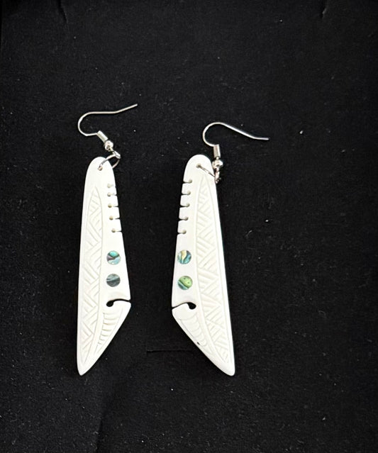 Drop Bone Earrings