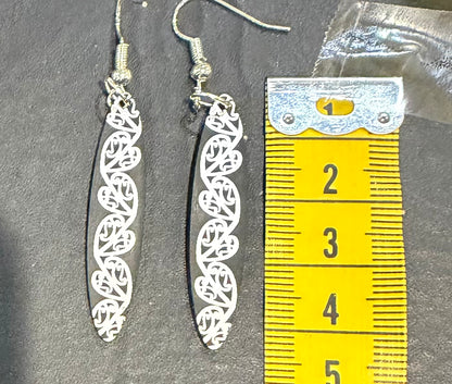 Acrylic black and white Earring