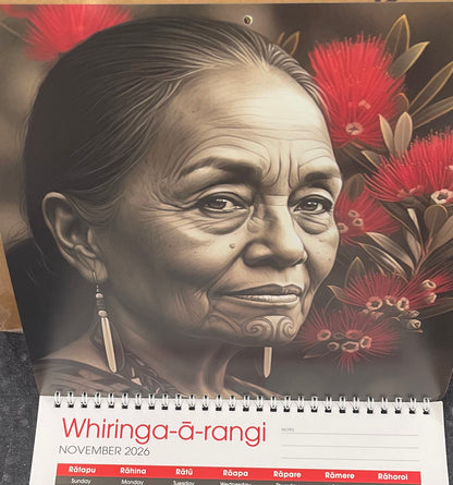 Maori Art 2026 Calendar Artist Doug Healey