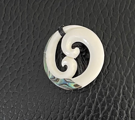 Koru Necklace - Beef Bone Carving