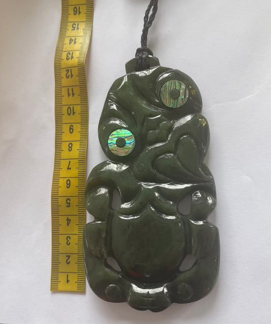 12cm Maori Tiki Pounamu Necklace 1