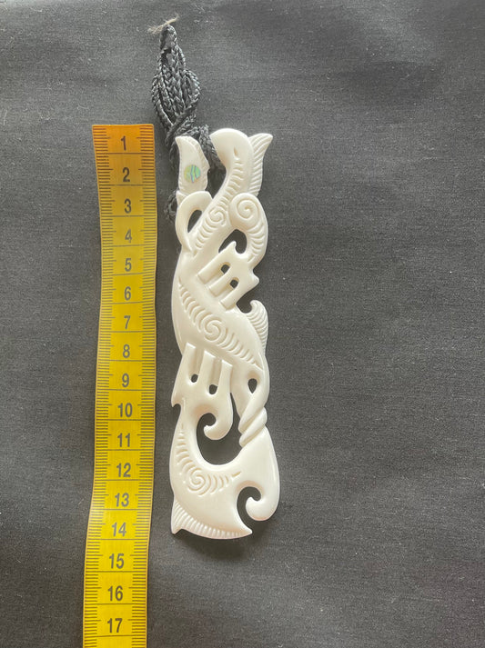 Manaia Pendant - Bone Carving