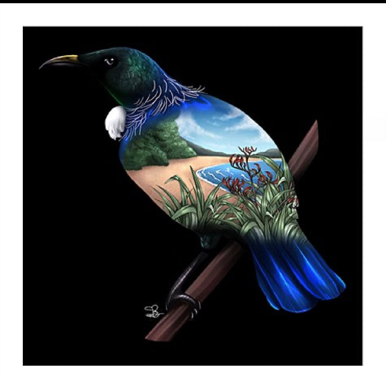 Tui A4 Acrylic Print.