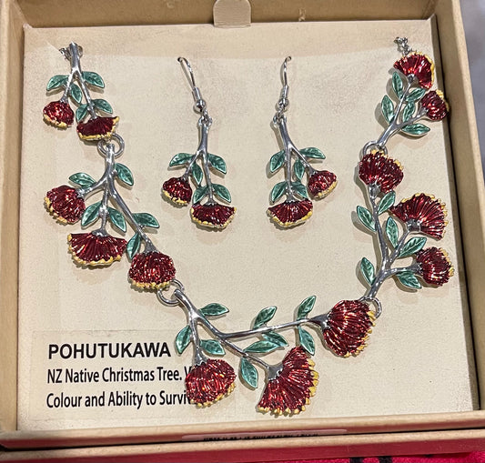 Puhutukawa Necklace set