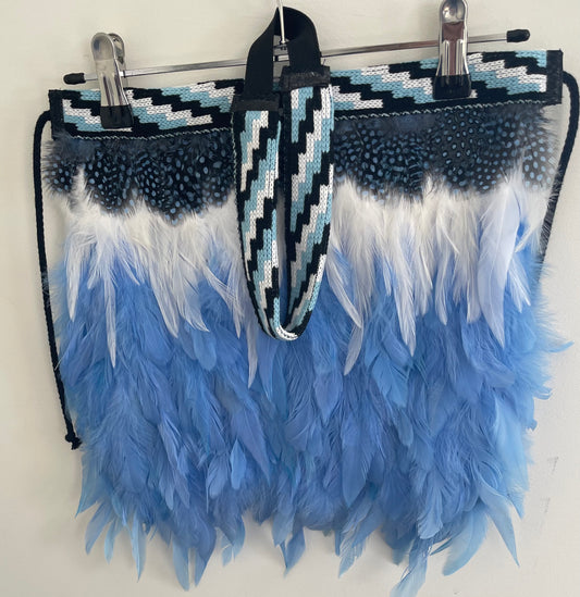 Kakahu - Korowai Pale Blue For Baby Plus Head Band