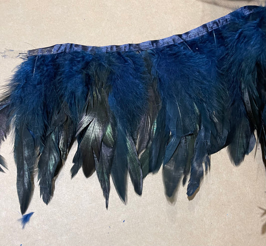 Navy Blue Coque Feathers