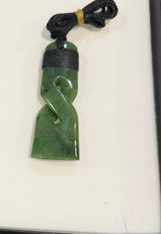 Toki Twist - Greenstone Pounamu Necklace
