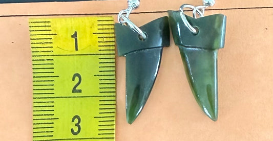 Mako Greenstone Earrings