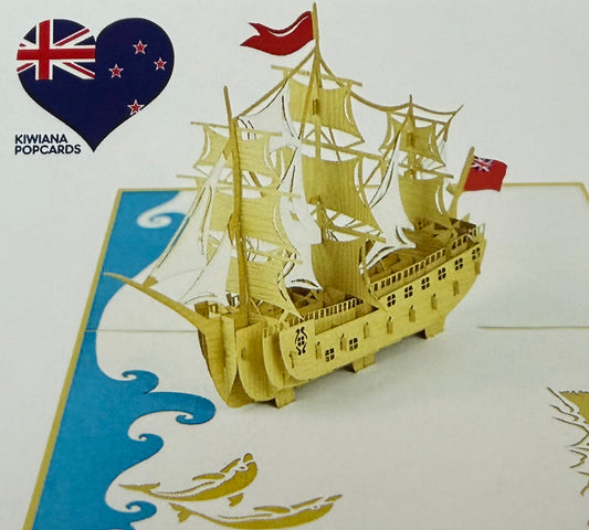 NZ HMS Endeavour Captain Cook Boat