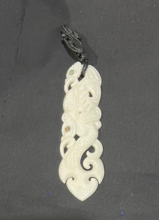 Manaia Pendant - Bone Carving