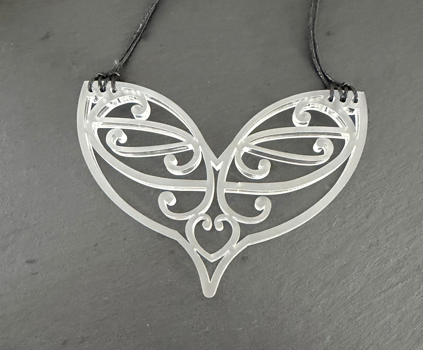 Red resin necklace