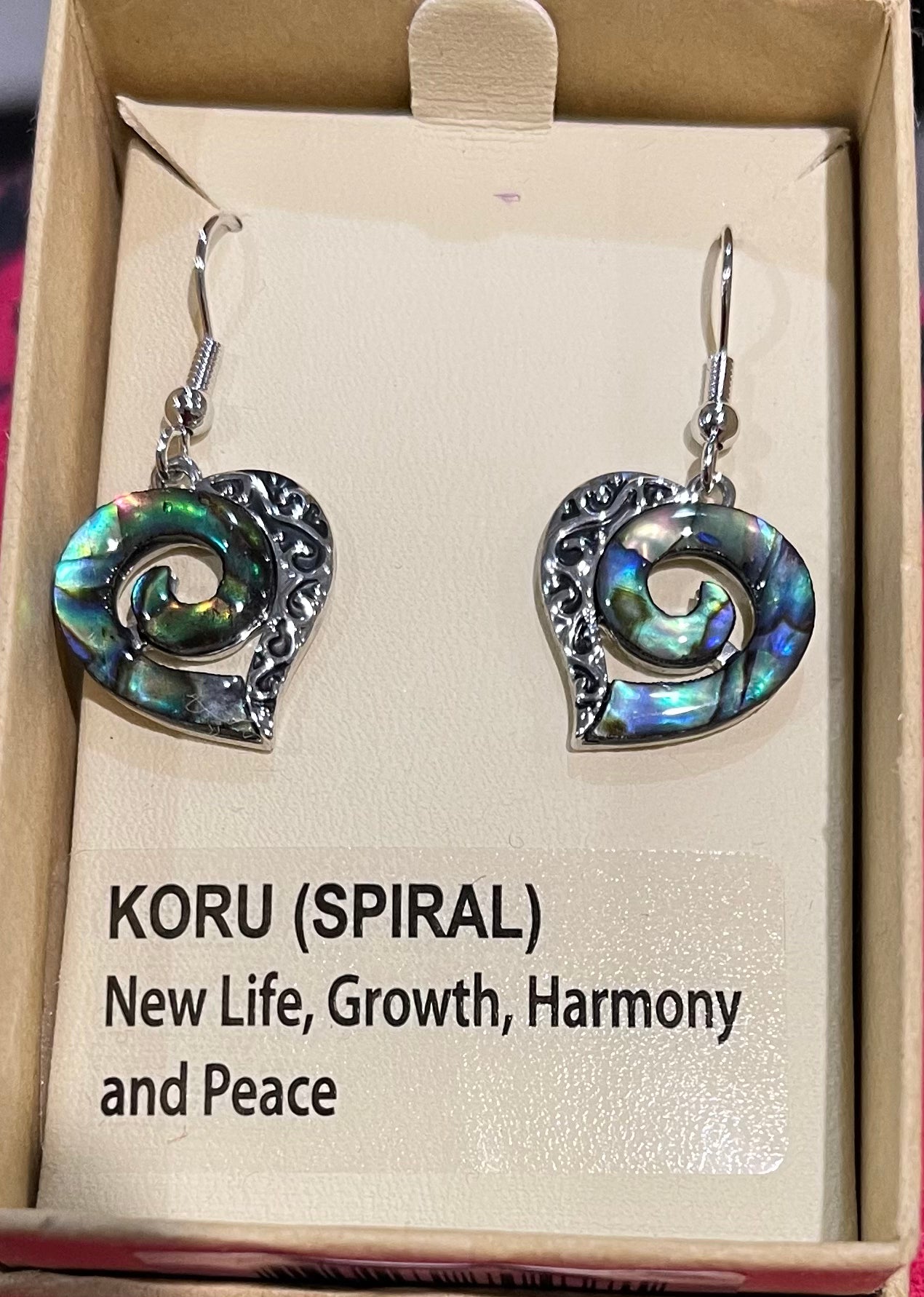 Paua Koru Earrings