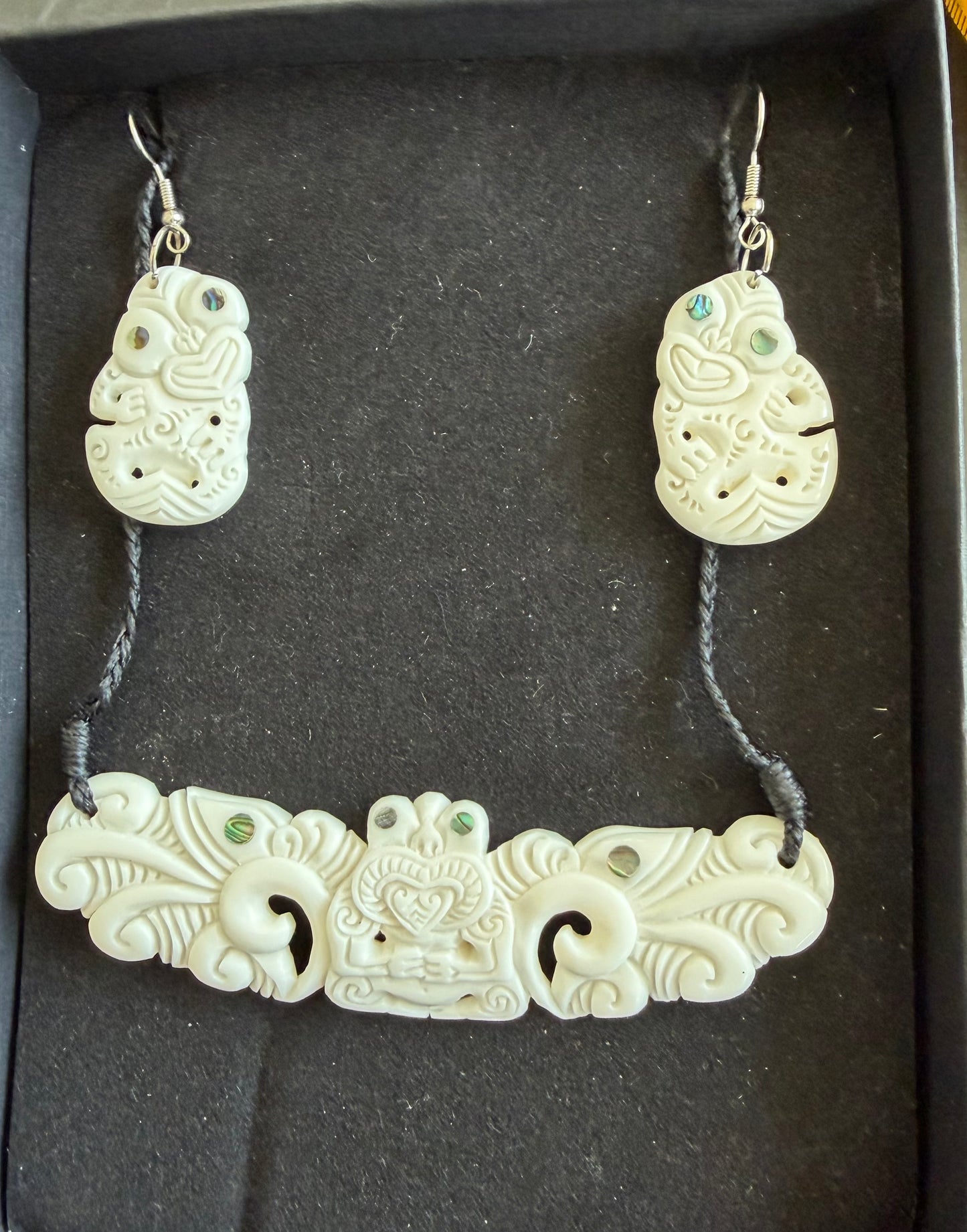 Breastplate - Bone Necklace & Earrings