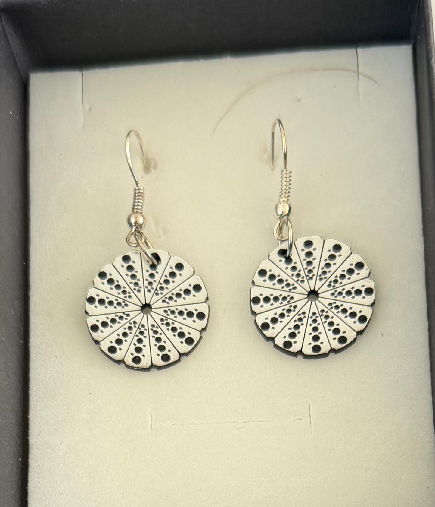 Silver Kina Earrings
