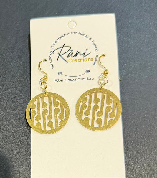 Stainless Steel Gold Earrings