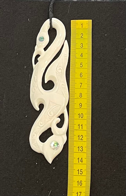Double Manaia - Bone Pendant