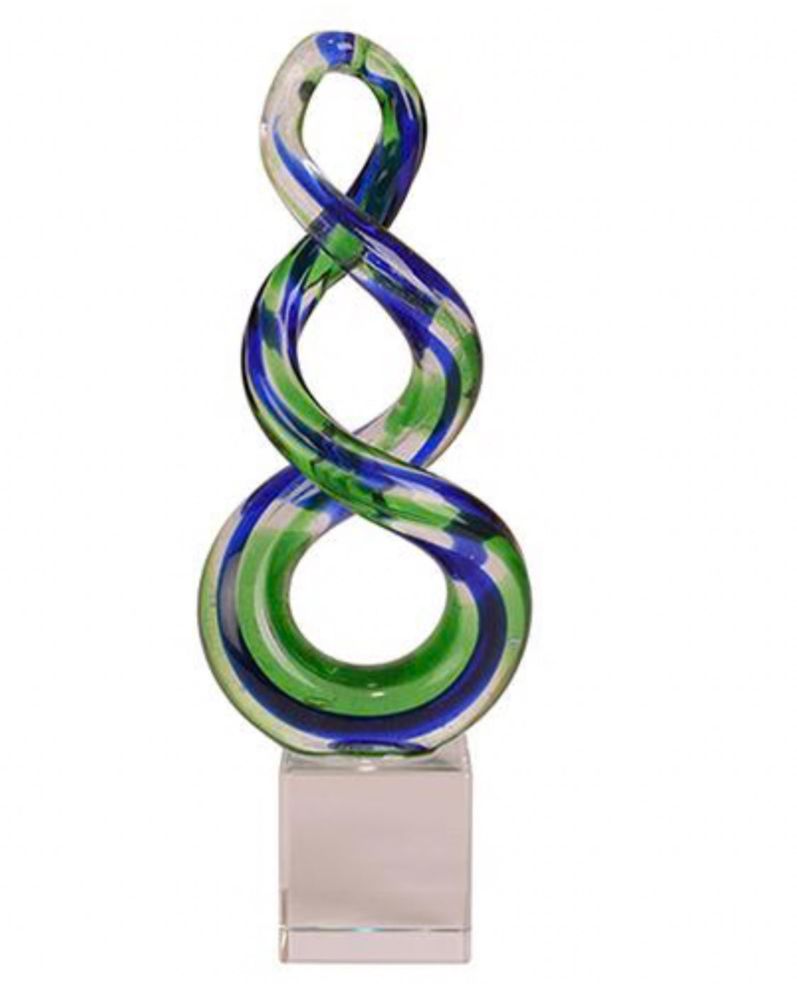 Glass Double Twist Ornament
