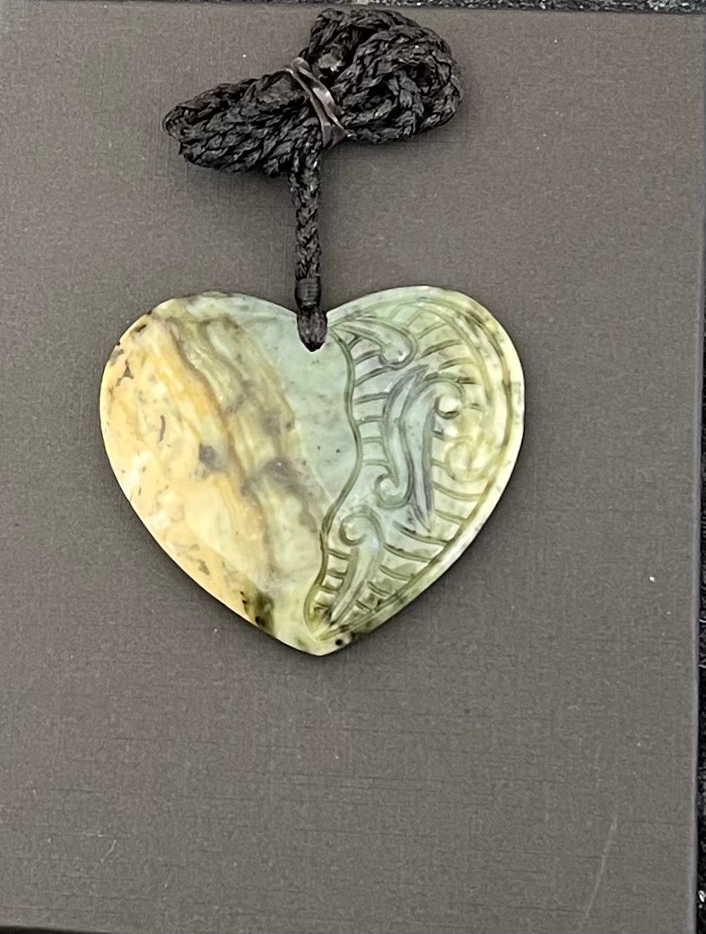 Engraved Heart Pounamu Necklace