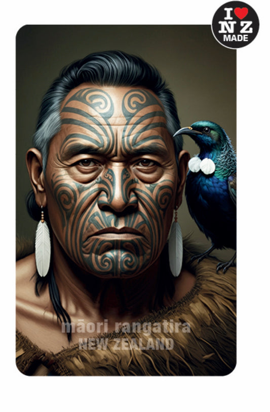 Maori Art Cards by Artist Doug Healey - Chief