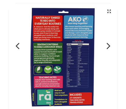 Colours in Maori - Magnets