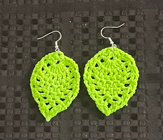 Miiana Lime Hand Croquet Earrings