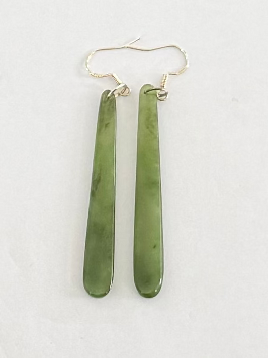 Greenstone earrings