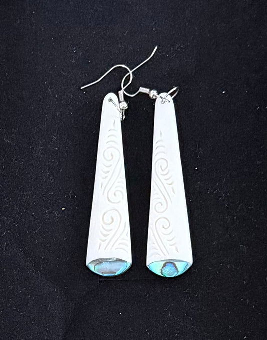 Drop Bone Earrings