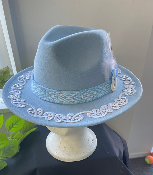 Potae - Pale Blue Fedora Felt Hat