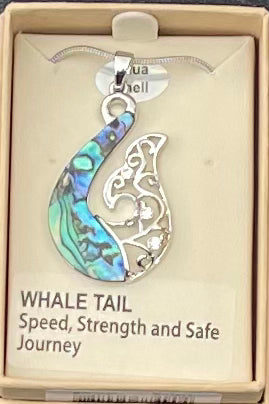 Paua Whale tail Necklace
