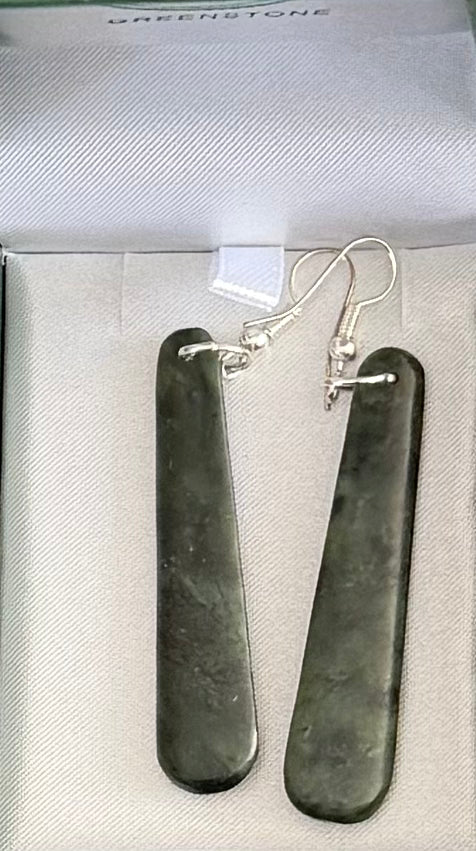 Greenstone toki Earrings
