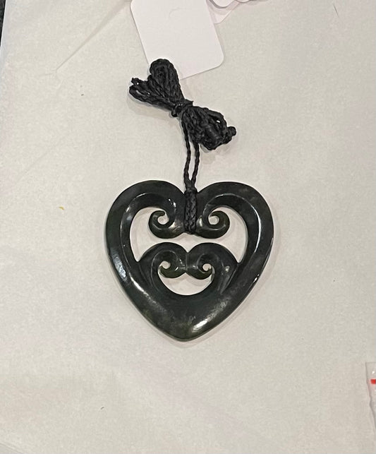 Four Koru Hearts - Pounamu Necklace