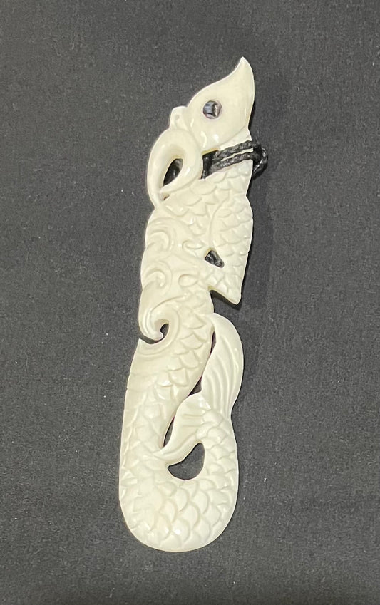 Manaia Pendant - Bone Carving