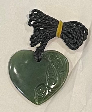Greenstone engraved heart Pounamu Necklace