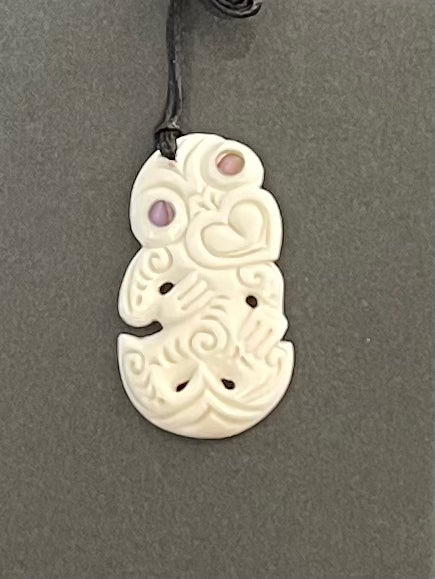 Tiki Necklace - Bone Carving