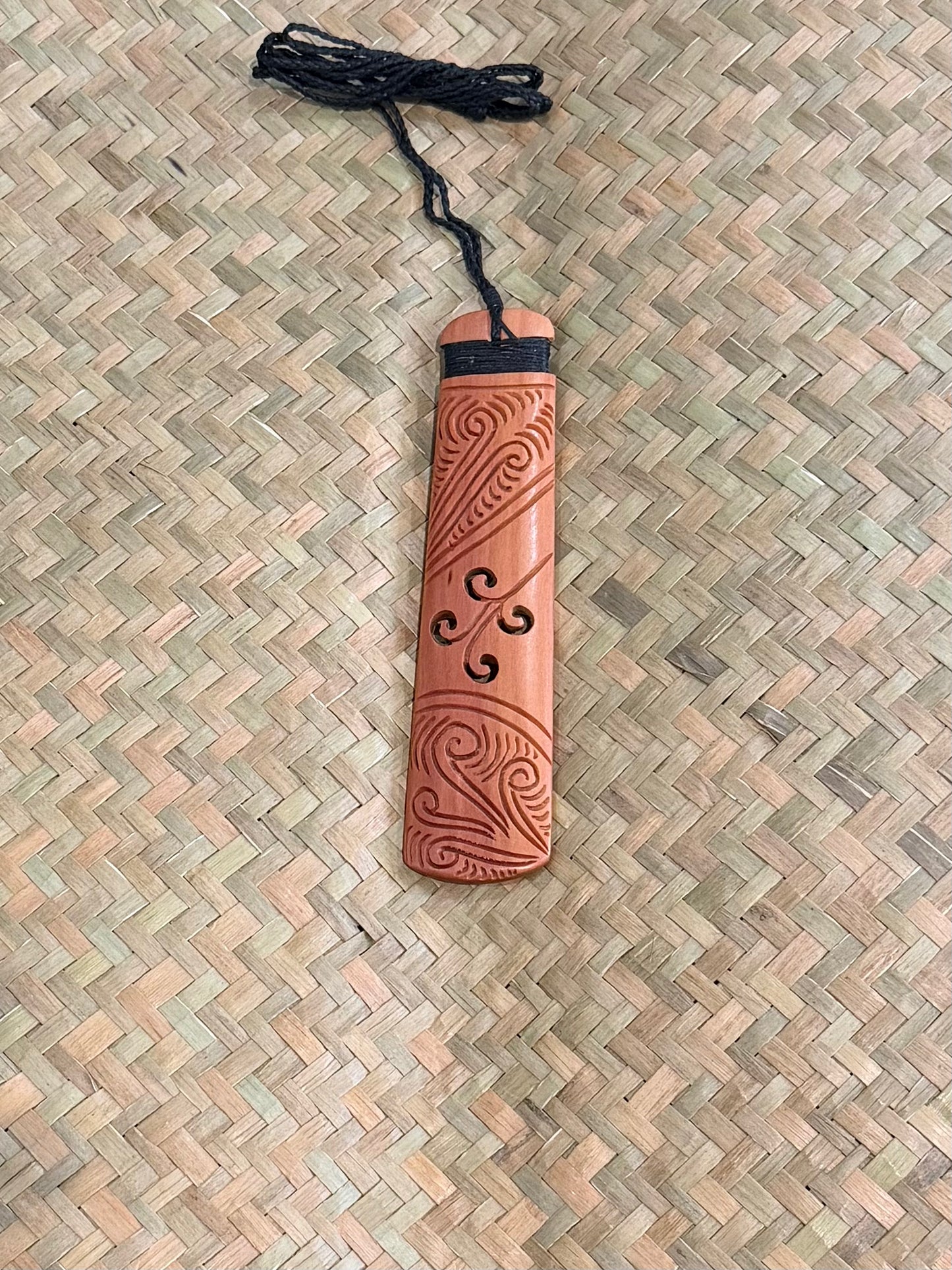 Wooden Toki Pendant - Carving