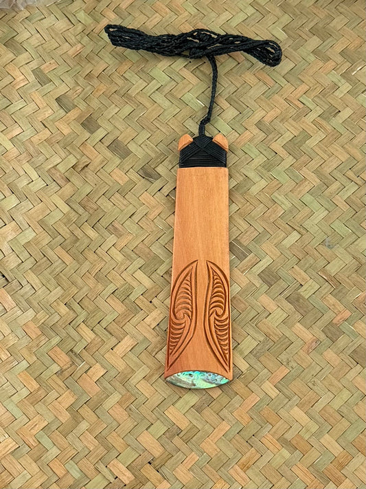 Wooden Toki Pendant - Carving