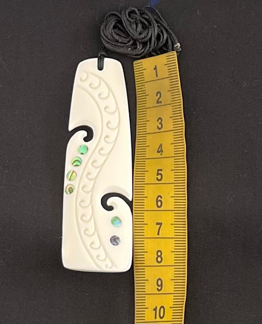 Small Toki Pendant - Bone Carving