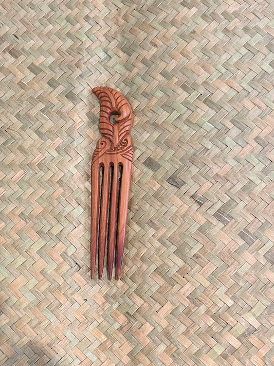 Wooden Feather 4 Prong Heru