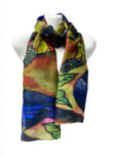 Maori Design Scarve Autumn Tui