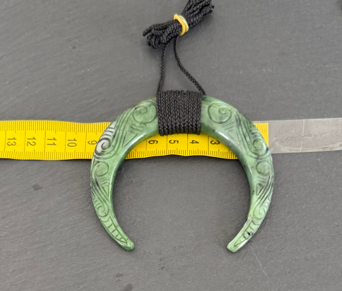 Greenstone Pigs Tusk Necklace 3