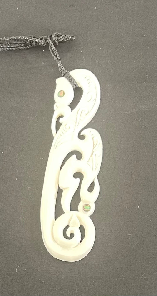 Manaia Pendant - Bone Carving