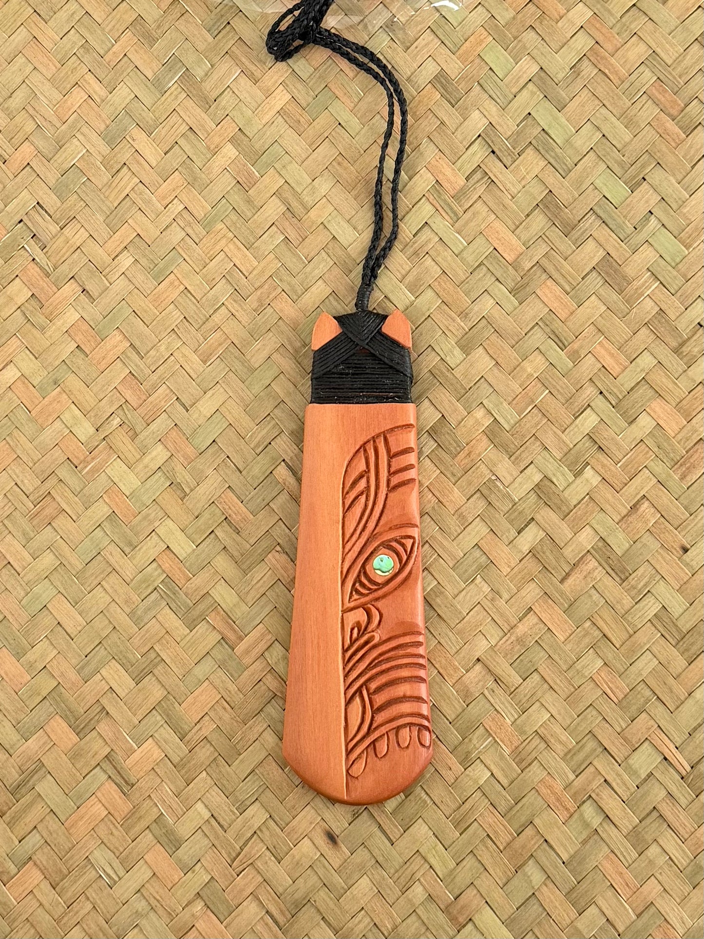 Wooden Toki Pendant - Carving