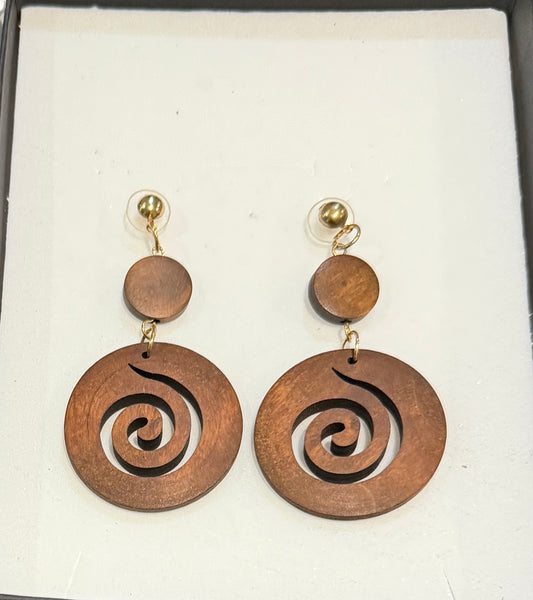 Koru Wooden Earrings