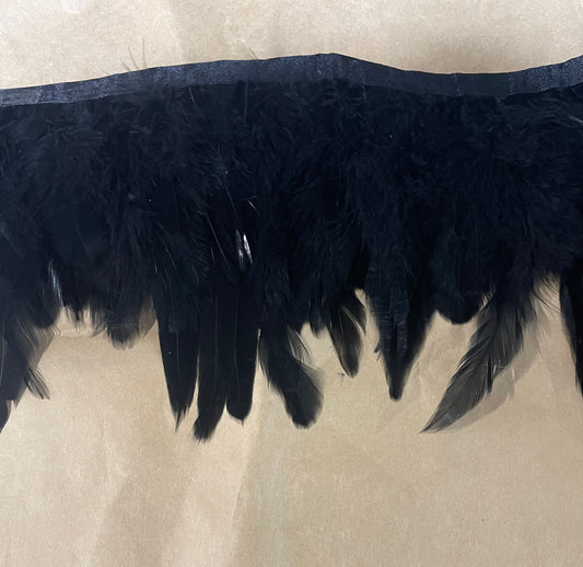 Plain black Coque Feathers