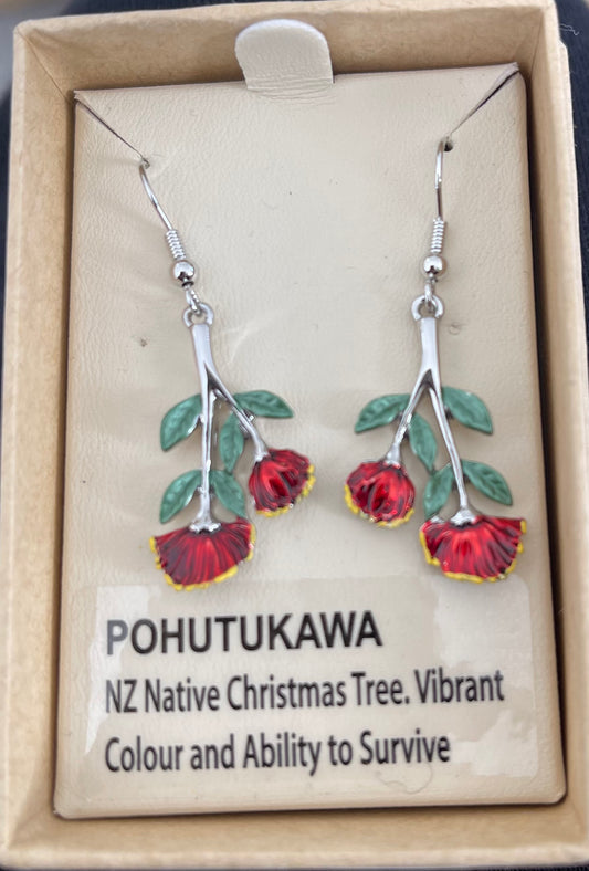 Pohutukawa Flower Earrings
