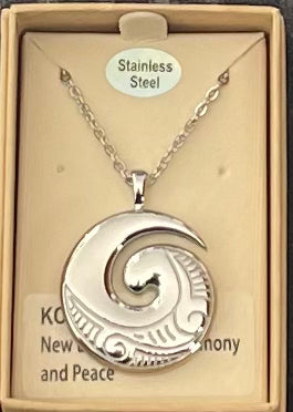 Stainless Steel Koru Necklace