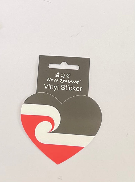 New Zealand Maori Heart - Vinyl Sticker