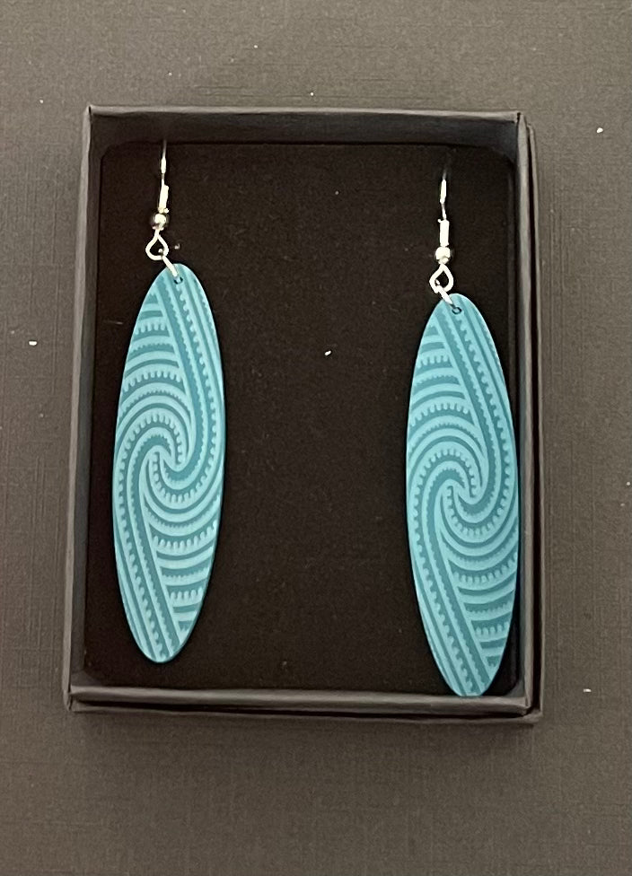 Kapa Rua acrylic aqua Earrings