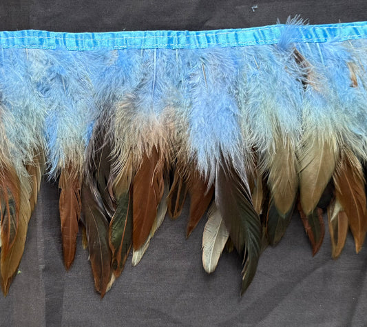 Sky Blue Hen Coque Feathers